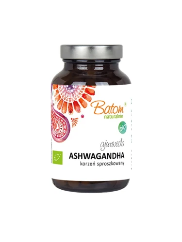 Ajurweda Ashwagandha Tabletki BIO 125 g 250 Tabletek Batom