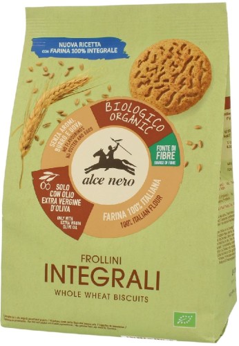 Herbatniki Pełnoziarniste BIO 350 g Alce Nero