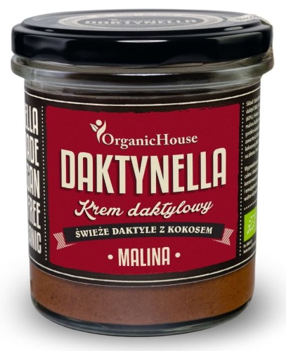 Krem Kokosowo-Daktylowy Malina Bezglutenowy BIO 280 g Daktynella