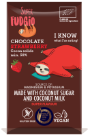 Czekolada Truskawkowa Bezglutenowa BIO 80 g Super Fudgio