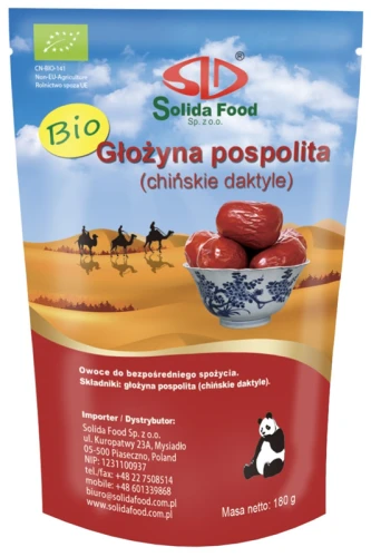 Głożyna Pospolita Suszona BIO 180 g Solida Food