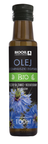 Olej z Czarnuszki Egipskiej Tłoczony na Zimno BIO 100 ml Biooil
