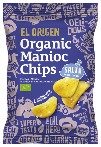 Chipsy z Manioku Solone Bezglutenowe BIO 60 g El Origen