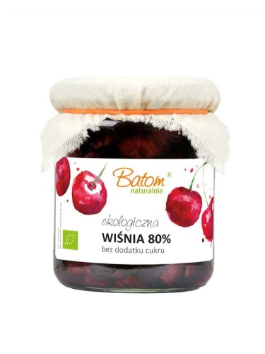 Wiśnia 80% bez cukru BIO 260 g Batom