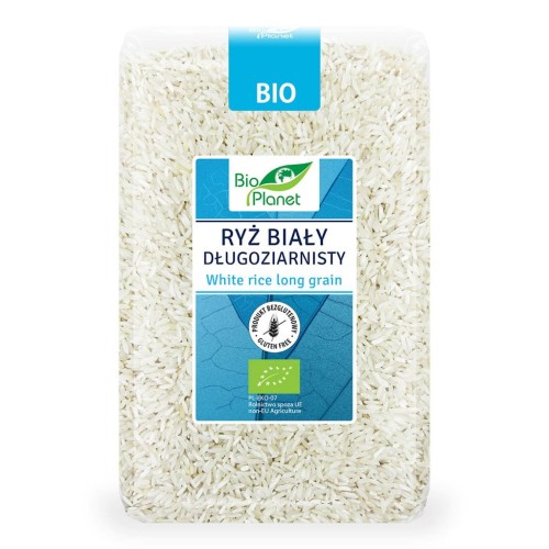 Ryż Biały Długoziarnisty Bezglutenowy BIO 1 kg Bio Planet