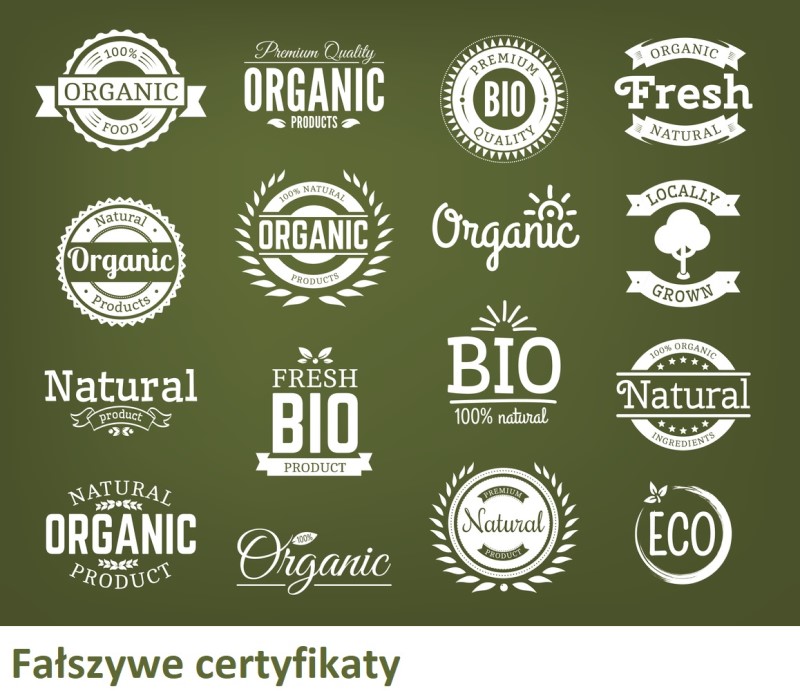 fałszywe certyfikaty